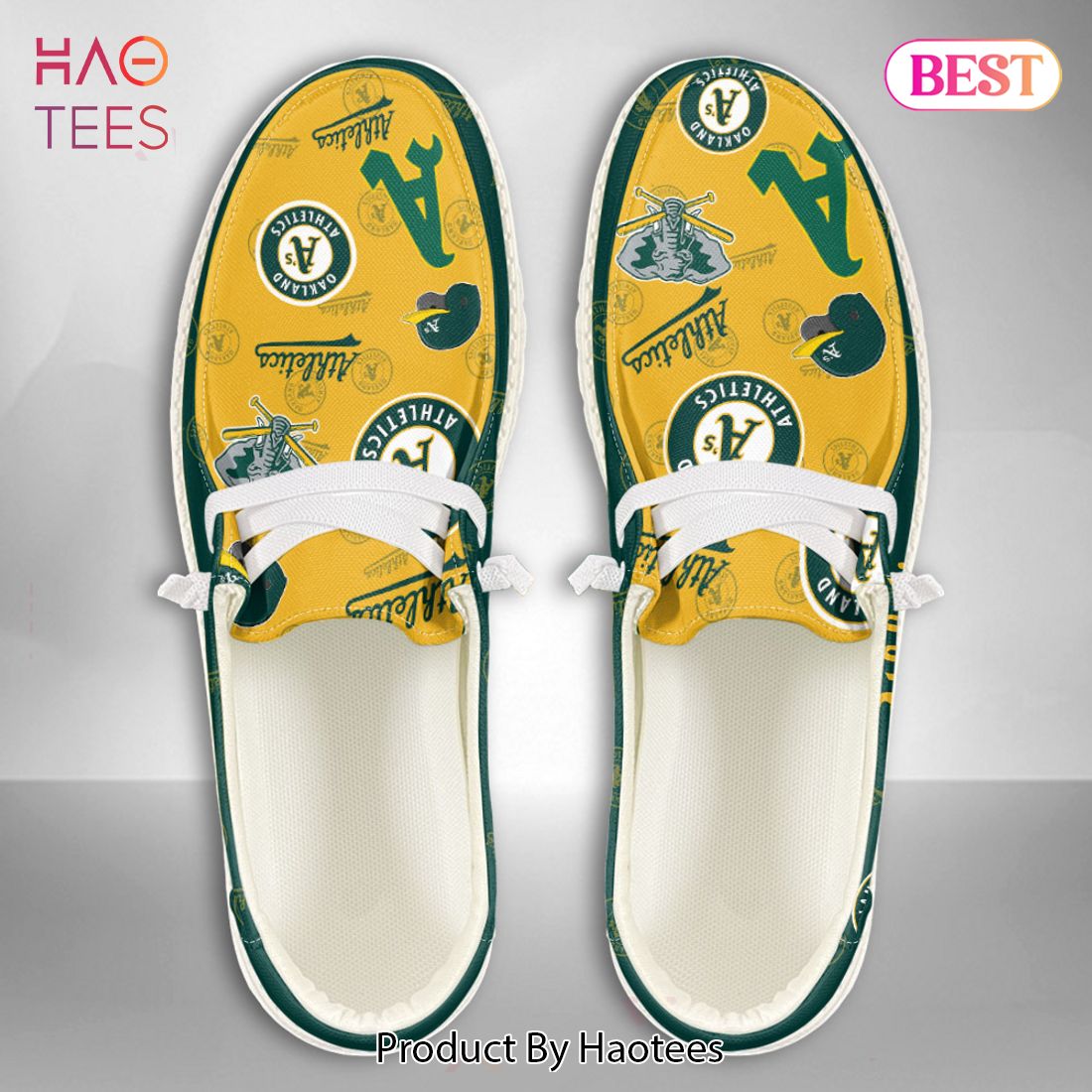 THE BEST MLB Oakland Athletics Custom Name Hey Dude Shoes