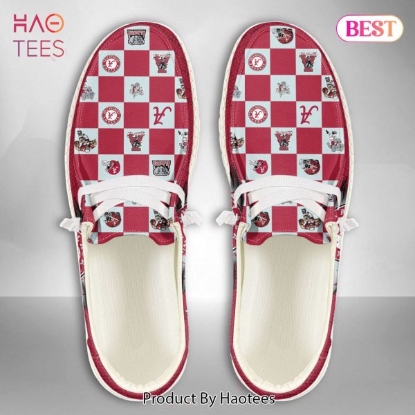 THE BEST NCAA Alabama Crimson Tide Custom Name Hey Dude Shoes Luxury Brand