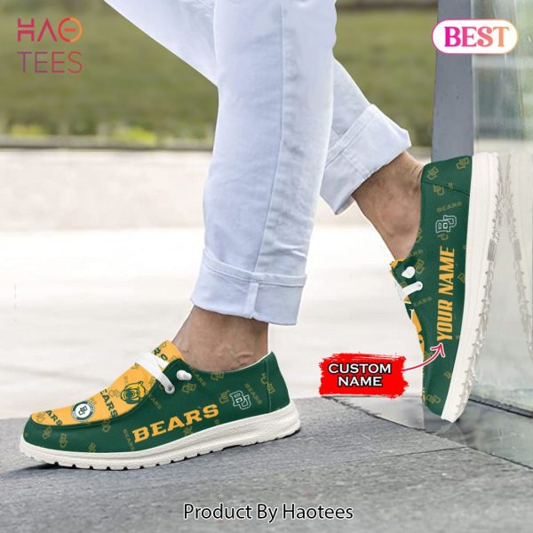 THE BEST NCAA Baylor Bears Custom Name Hey Dude Shoes
