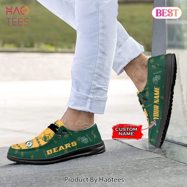 THE BEST NCAA Baylor Bears Custom Name Hey Dude Shoes
