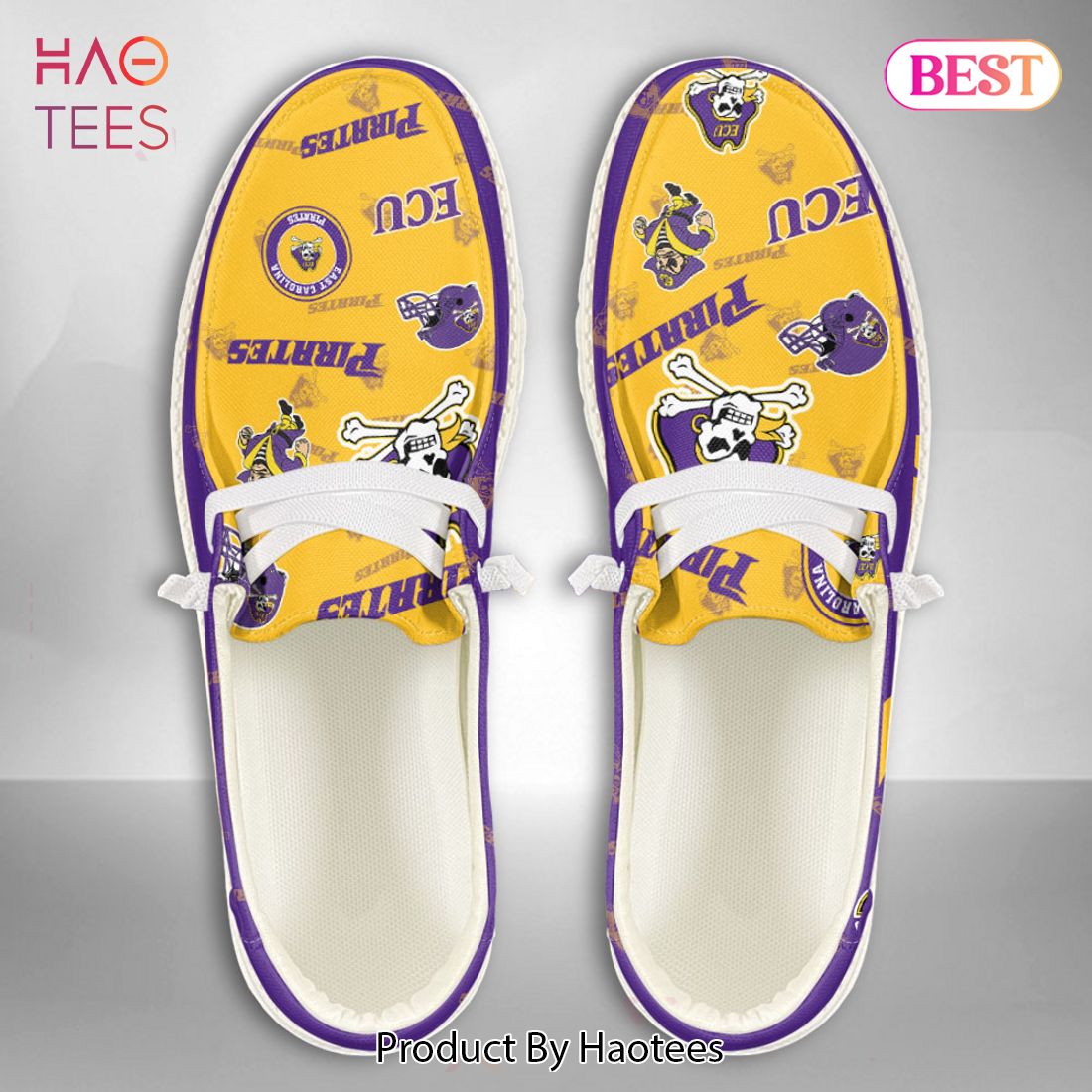 THE BEST NCAA East Carolina Pirates Custom Name Hey Dude Shoes POD Design THE BEST NCAA East Carolina Pirates Custom Name Hey Dude Shoes POD Design