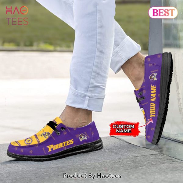 THE BEST NCAA East Carolina Pirates Custom Name Hey Dude Shoes POD Design