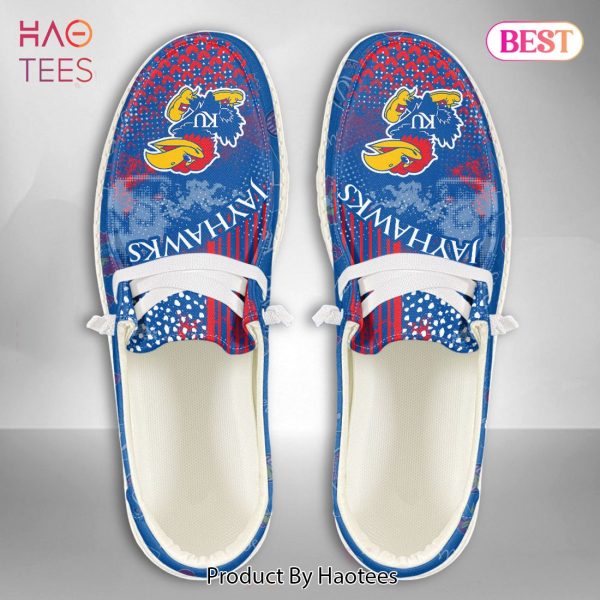 THE BEST NCAA Kansas Jayhawks Custom Name Hey Dude Shoes