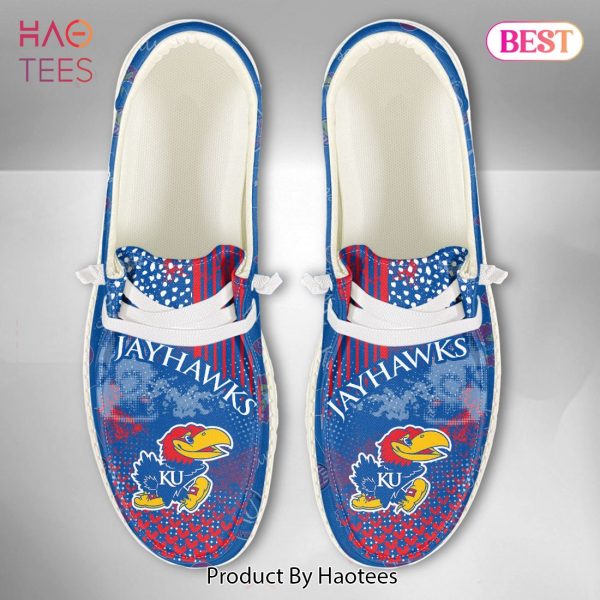 THE BEST NCAA Kansas Jayhawks Custom Name Hey Dude Shoes