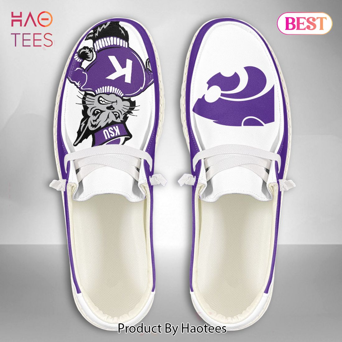 THE BEST NCAA Kansas State Wildcats - Custom Name Hey Dude Shoes THE BEST NCAA Kansas State Wildcats - Custom Name Hey Dude Shoes