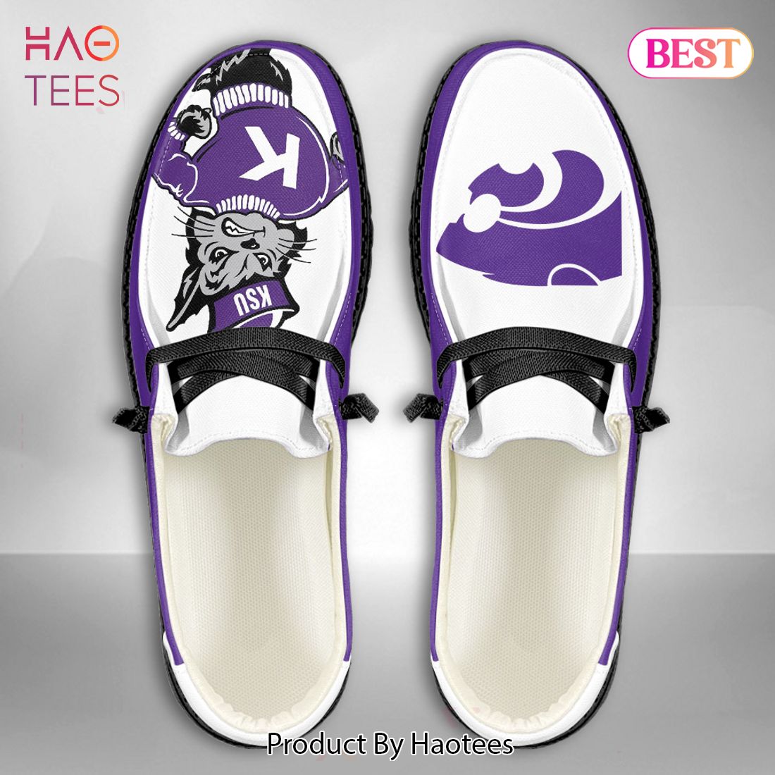 THE BEST NCAA Kansas State Wildcats - Custom Name Hey Dude Shoes THE BEST NCAA Kansas State Wildcats - Custom Name Hey Dude Shoes