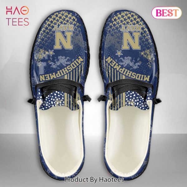 THE BEST NCAA Navy Midshipmen Custom Name Hey Dude Shoes – FW91