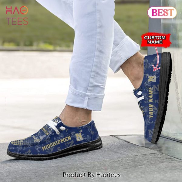 THE BEST NCAA Navy Midshipmen Custom Name Hey Dude Shoes – FW91