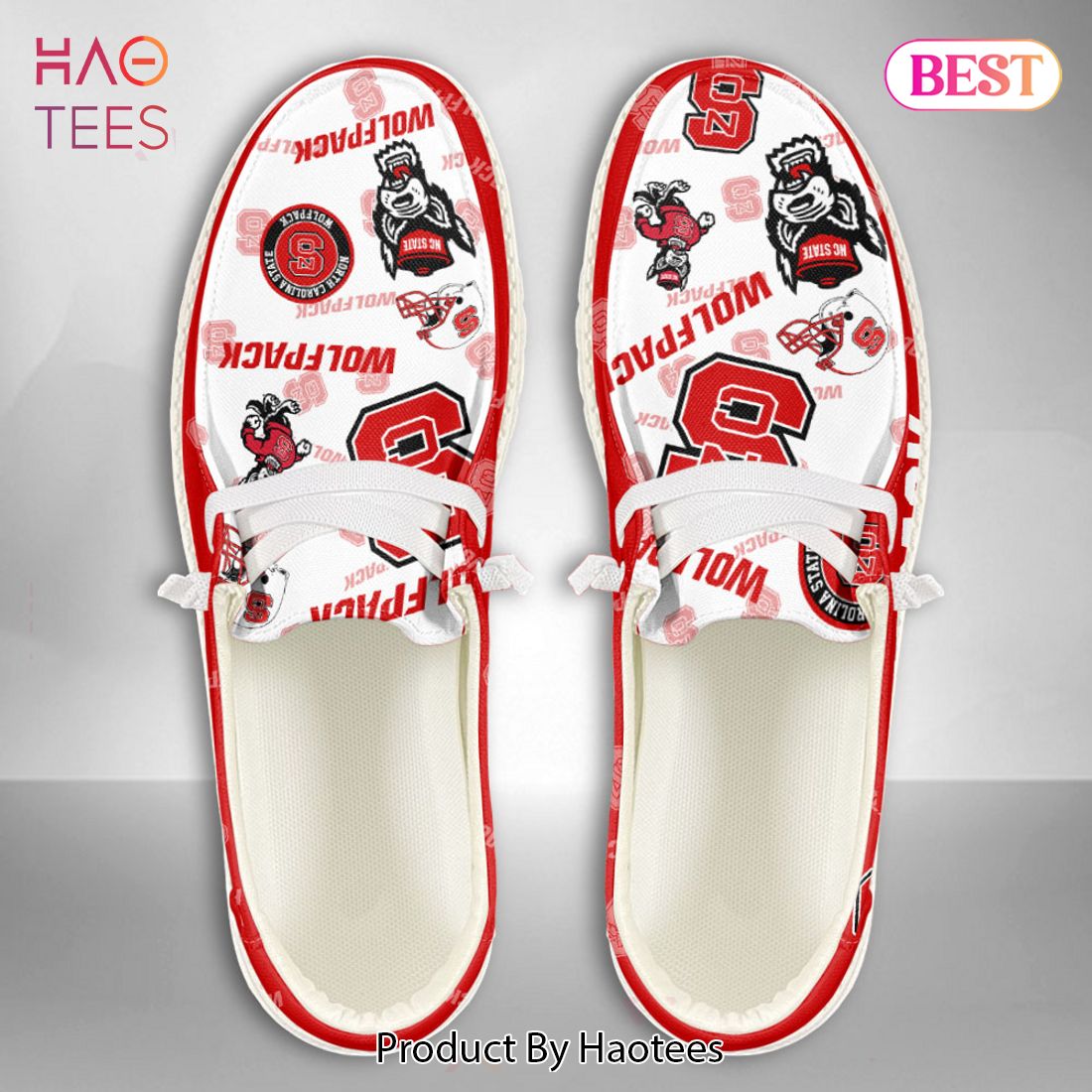THE BEST NCAA NORTH CAROLINA STATE WOLFPACK Custom Name Hey Dude Shoes