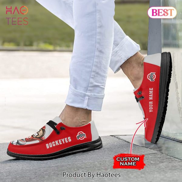 THE BEST NCAA Ohio State Buckeyes – Custom Name Hey Dude Shoes