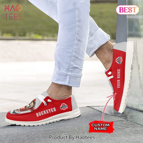 THE BEST NCAA Ohio State Buckeyes – Custom Name Hey Dude Shoes