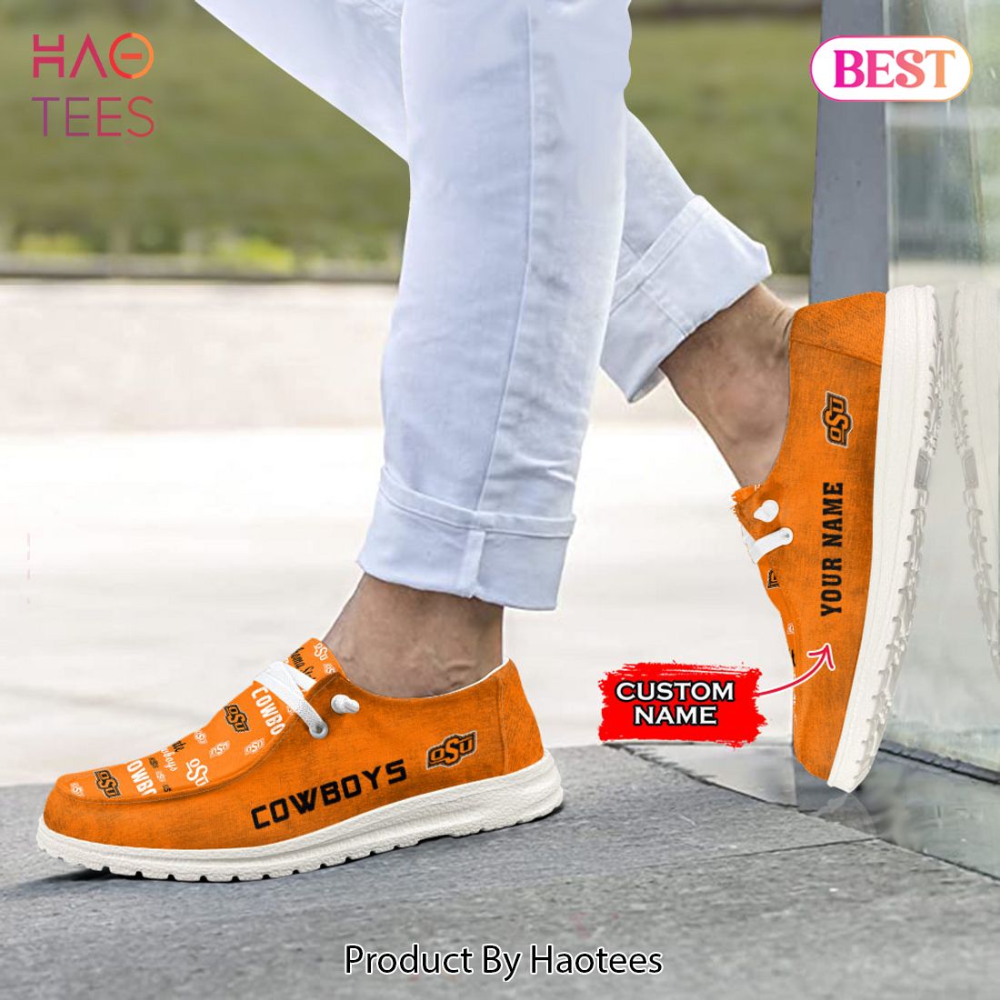 THE BEST NCAA Oklahoma State Cowboys Custom Name Hey Dude Shoes THE BEST NCAA Oklahoma State Cowboys Custom Name Hey Dude Shoes