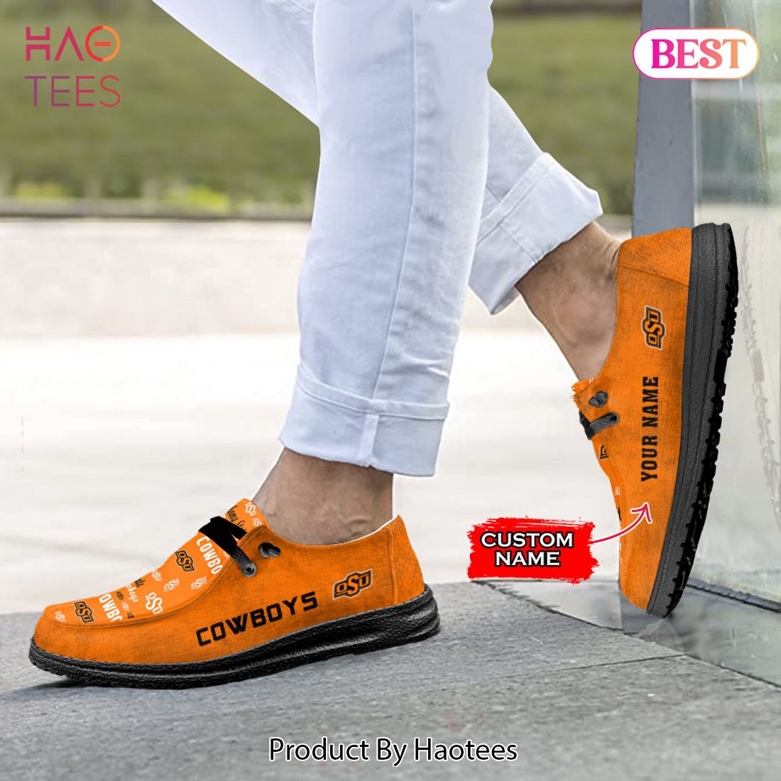 THE BEST NCAA Oklahoma State Cowboys Custom Name Hey Dude Shoes THE BEST NCAA Oklahoma State Cowboys Custom Name Hey Dude Shoes