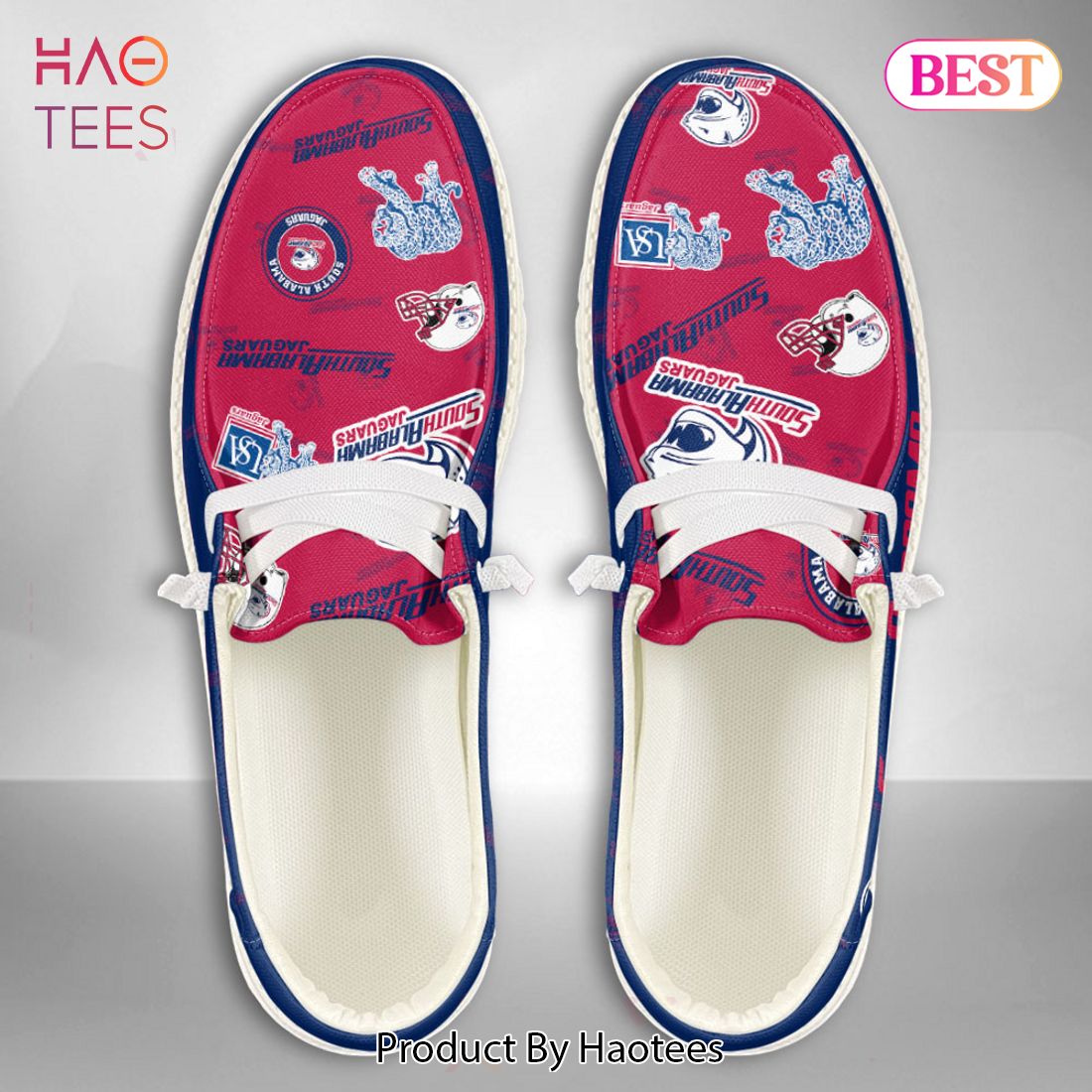 THE BEST NCAA South Alabama Jaguars Custom Name Hey Dude Shoes THE BEST NCAA South Alabama Jaguars Custom Name Hey Dude Shoes