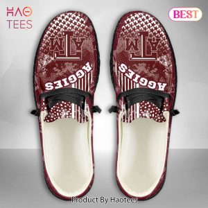 THE BEST NCAA Texas A&M Aggies Custom Name Hey Dude Shoes POD Design