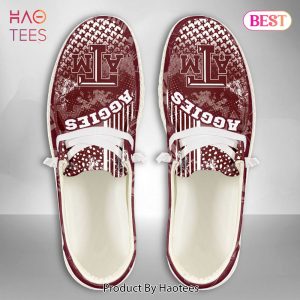 THE BEST NCAA Texas A&M Aggies Custom Name Hey Dude Shoes POD Design