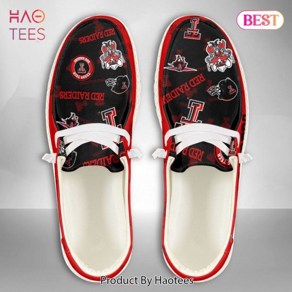 THE BEST NCAA Texas Tech Red Raiders Custom Name Hey Dude Shoes POD Design