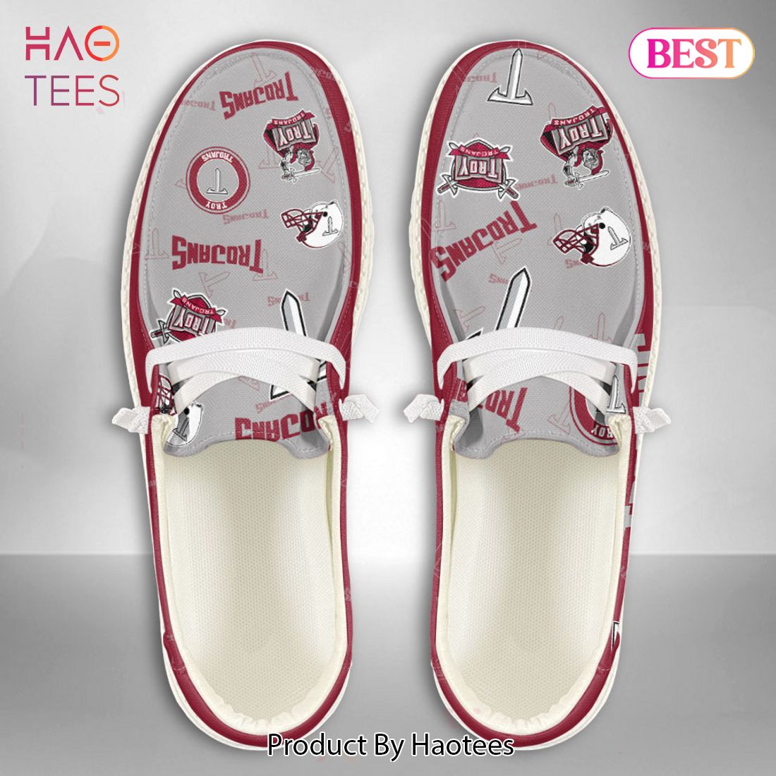 THE BEST NCAA Troy Trojans Custom Name Hey Dude Shoes THE BEST NCAA Troy Trojans Custom Name Hey Dude Shoes