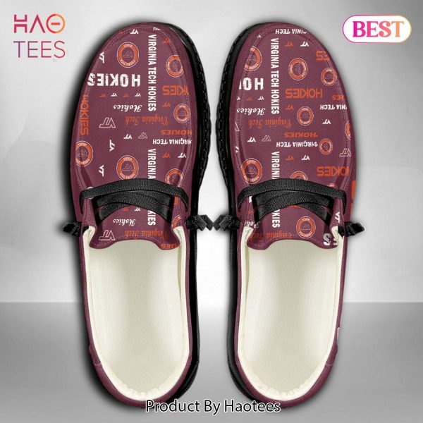 THE BEST NCAA Virginia Tech Hokies Custom Name Hey Dude Shoes POD Design