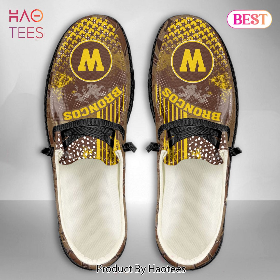 THE BEST NCAA Western Michigan Broncos Custom Name Hey Dude Shoes Luxury Brand