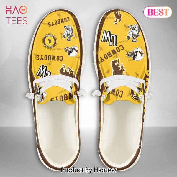 THE BEST NCAA Wyoming Cowboys Custom Name Hey Dude Shoes Luxury Brand