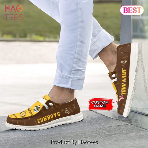 THE BEST NCAA Wyoming Cowboys Custom Name Hey Dude Shoes Luxury Brand
