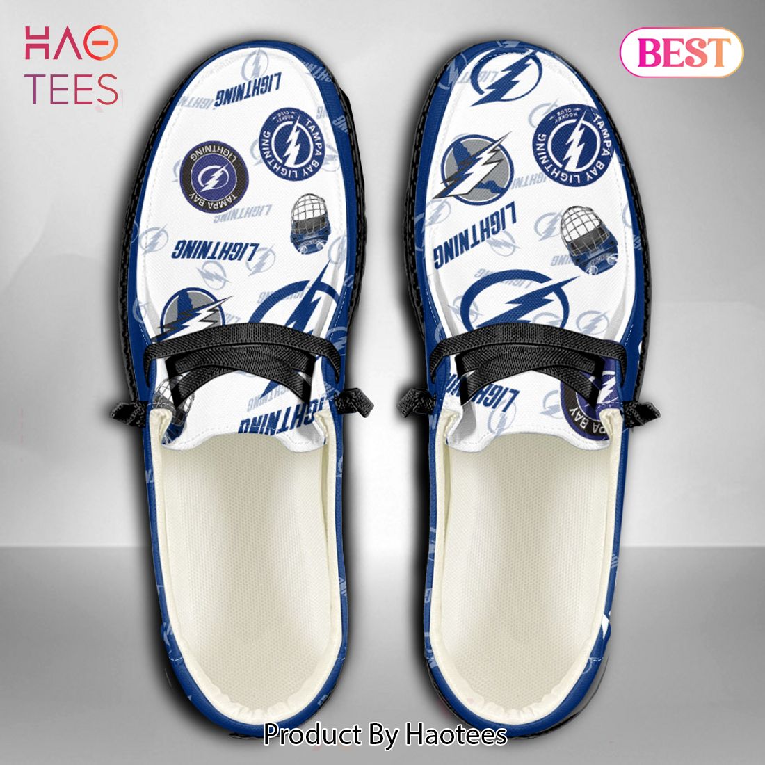 THE BEST NHL Tampa Bay Lightning Custom Name Hey Dude Shoes THE BEST NHL Tampa Bay Lightning Custom Name Hey Dude Shoes