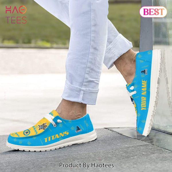 THE BEST NRL Gold Coast Titans Custom Name Hey Dude Shoes