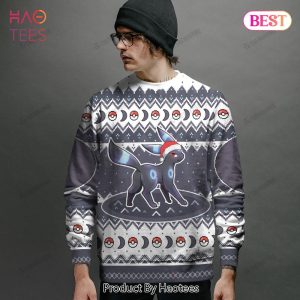 THE BEST Umbreon Custom Name Christmas Giftsmerch Ugly Sweater