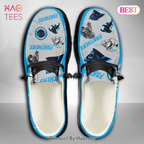TRENDING Custom NameCarolina PanthersHey Dude Shoes