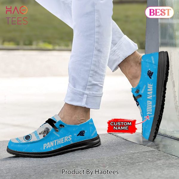 TRENDING Custom NameCarolina PanthersHey Dude Shoes
