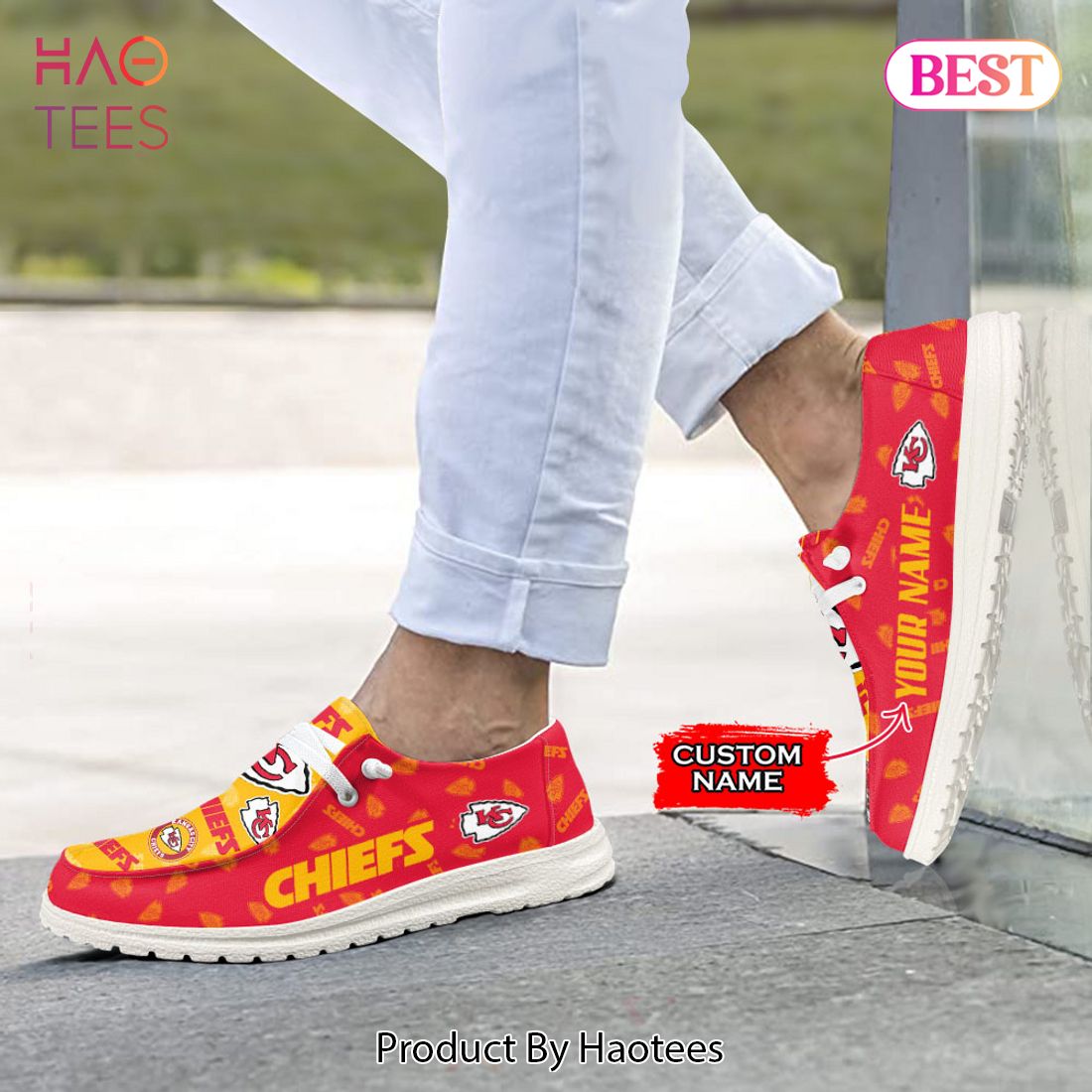 TRENDING Custom NameKansas City ChiefsHey Dude Shoes TRENDING Custom NameKansas City ChiefsHey Dude Shoes