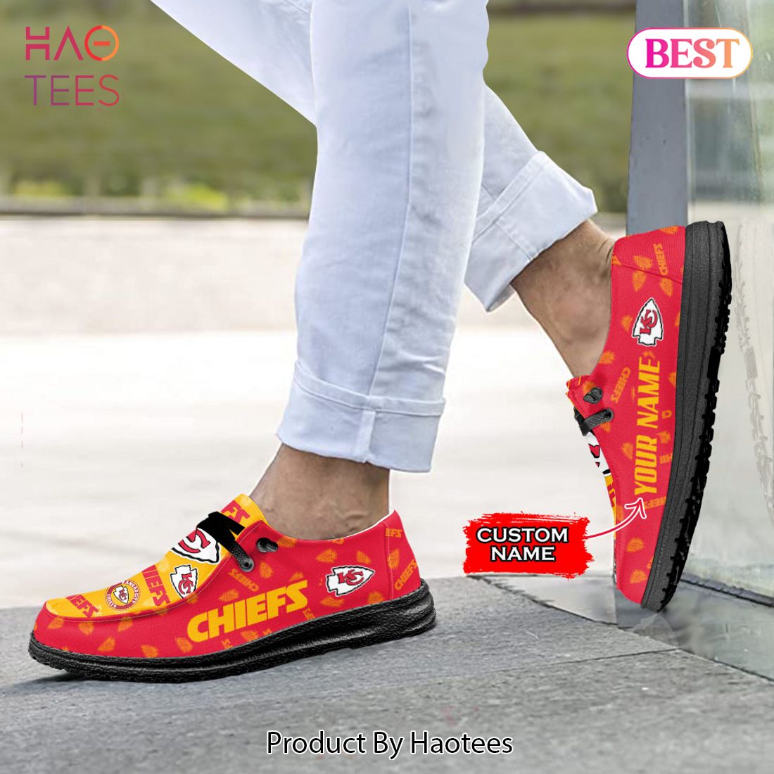 TRENDING Custom NameKansas City ChiefsHey Dude Shoes TRENDING Custom NameKansas City ChiefsHey Dude Shoes