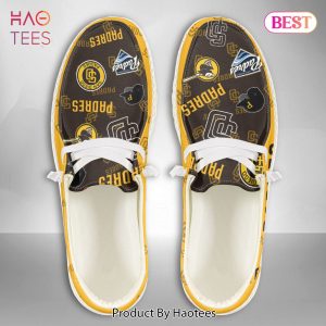 TRENDING MLB San Diego Padres Custom Name Hey Dude Shoes