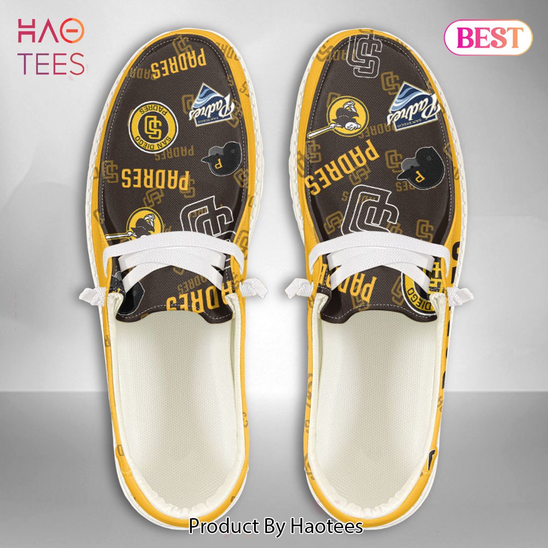 TRENDING MLB San Diego Padres Custom Name Hey Dude Shoes