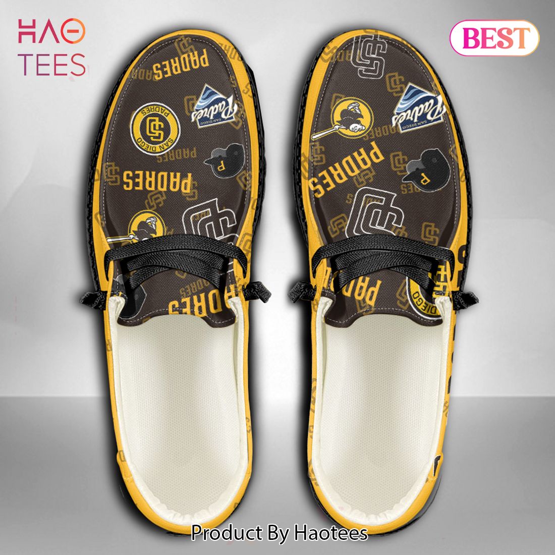 TRENDING MLB San Diego Padres Custom Name Hey Dude Shoes TRENDING MLB San Diego Padres Custom Name Hey Dude Shoes