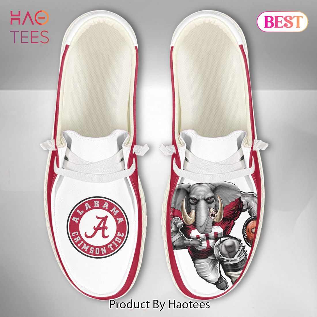 TRENDING NCAA Alabama Crimson Tide – Custom Name Hey Dude Shoes