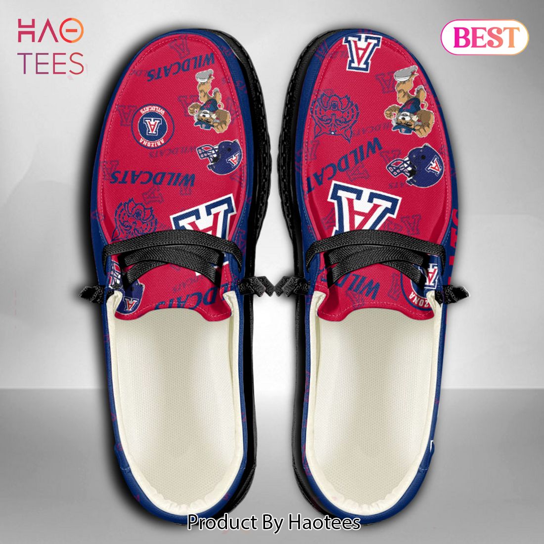 TRENDING NCAA Arizona Wildcats Custom Name Hey Dude Shoes TRENDING NCAA Arizona Wildcats Custom Name Hey Dude Shoes
