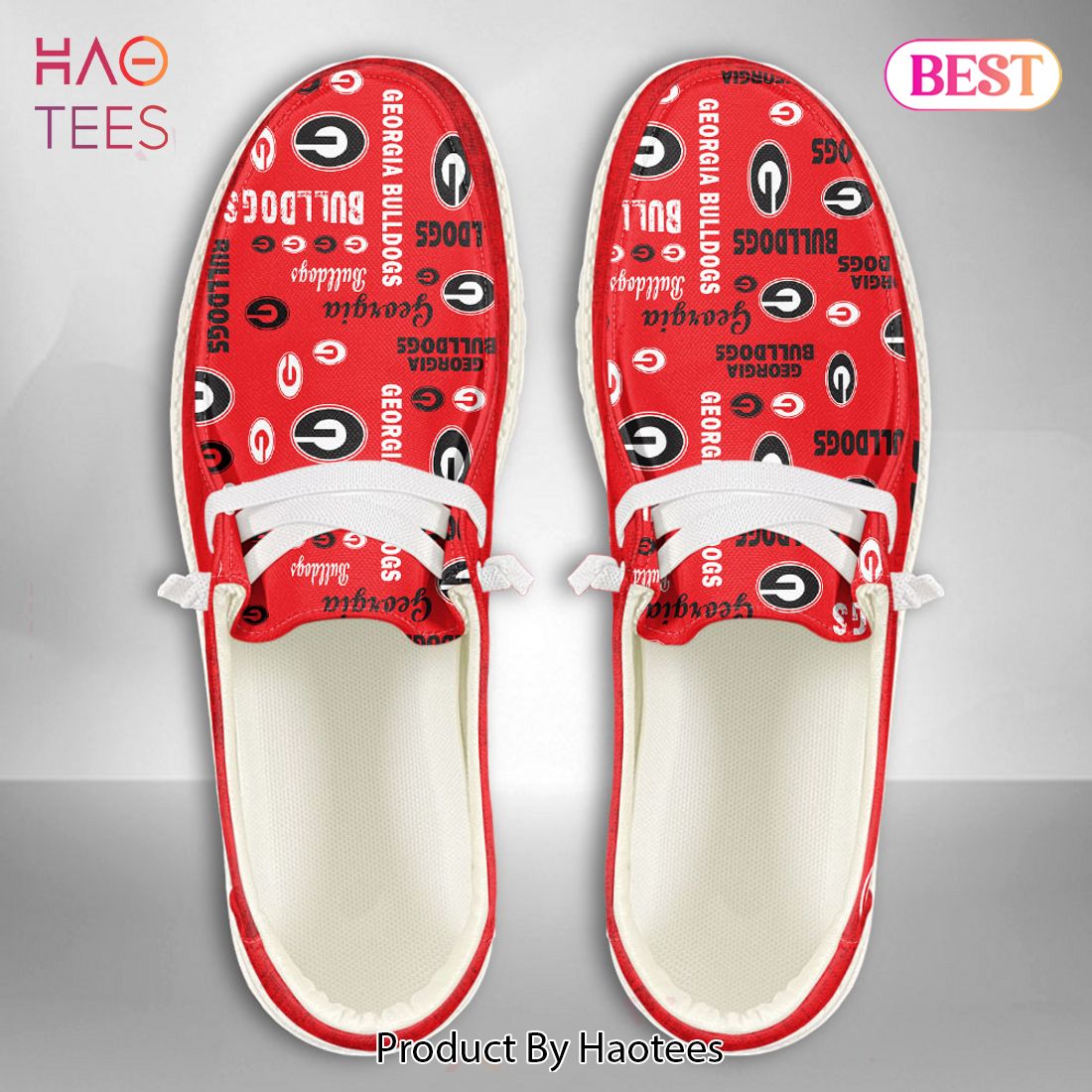 TRENDING NCAA Georgia Bulldogs Custom Name Hey Dude Shoes TRENDING NCAA Georgia Bulldogs Custom Name Hey Dude Shoes