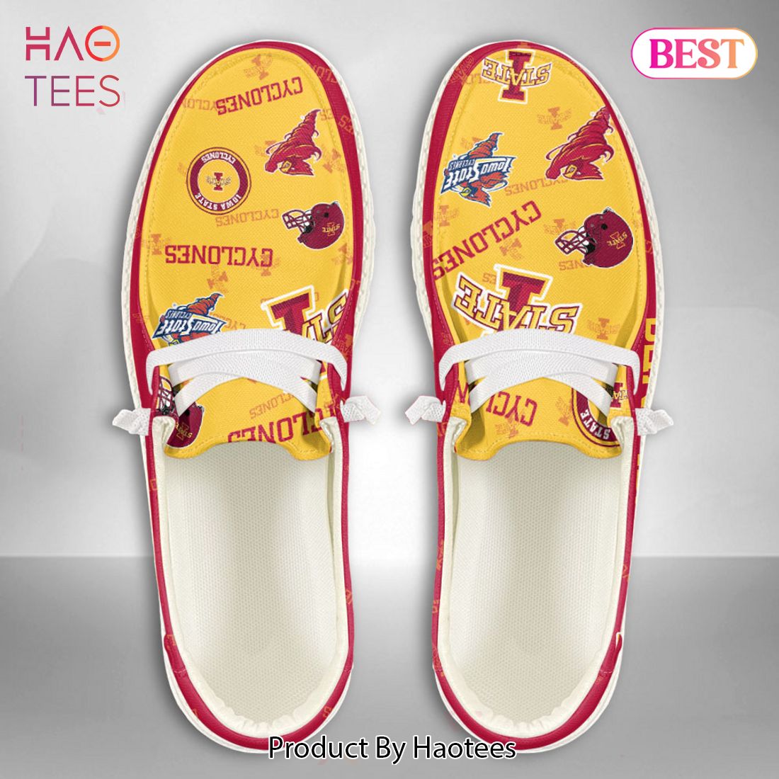 TRENDING NCAA Iowa State Cyclones Custom Name Hey Dude Shoes