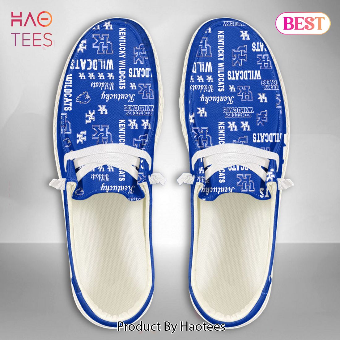 TRENDING NCAA Kentucky Wildcats Custom Name Hey Dude Shoes