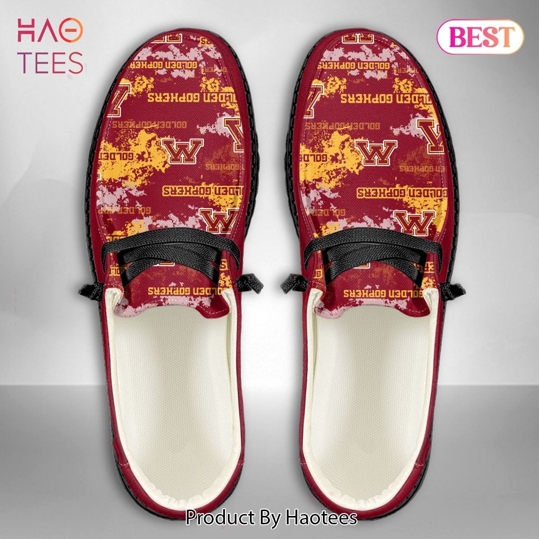 TRENDING NCAA Minnesota Golden Gophers Custom Name Hey Dude Shoes TRENDING NCAA Minnesota Golden Gophers Custom Name Hey Dude Shoes