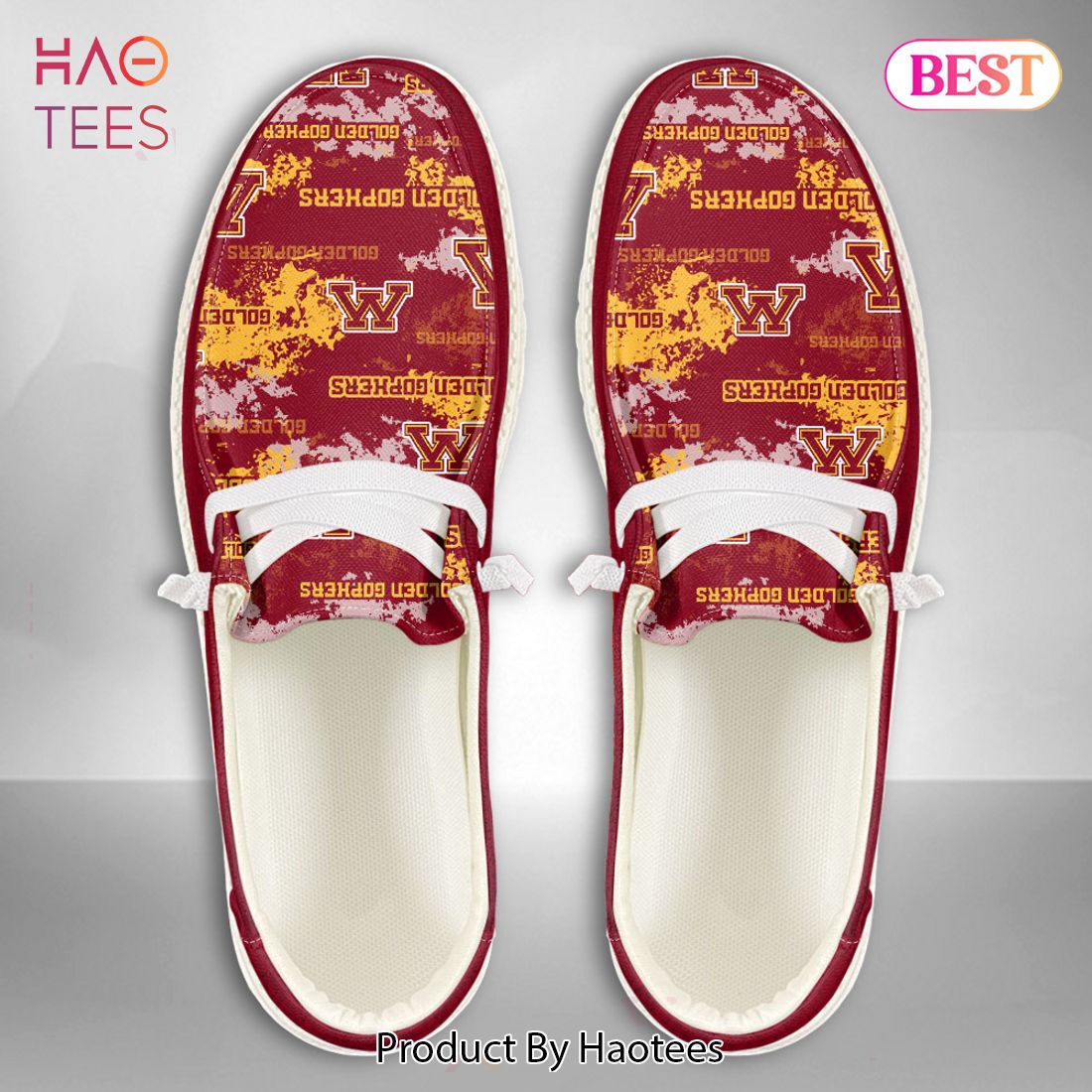 TRENDING NCAA Minnesota Golden Gophers Custom Name Hey Dude Shoes TRENDING NCAA Minnesota Golden Gophers Custom Name Hey Dude Shoes