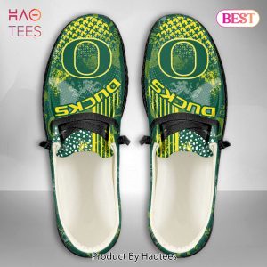 TRENDING NCAA Oregon Ducks Custom Name Hey Dude Shoes