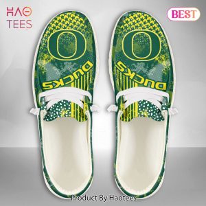 TRENDING NCAA Oregon Ducks Custom Name Hey Dude Shoes