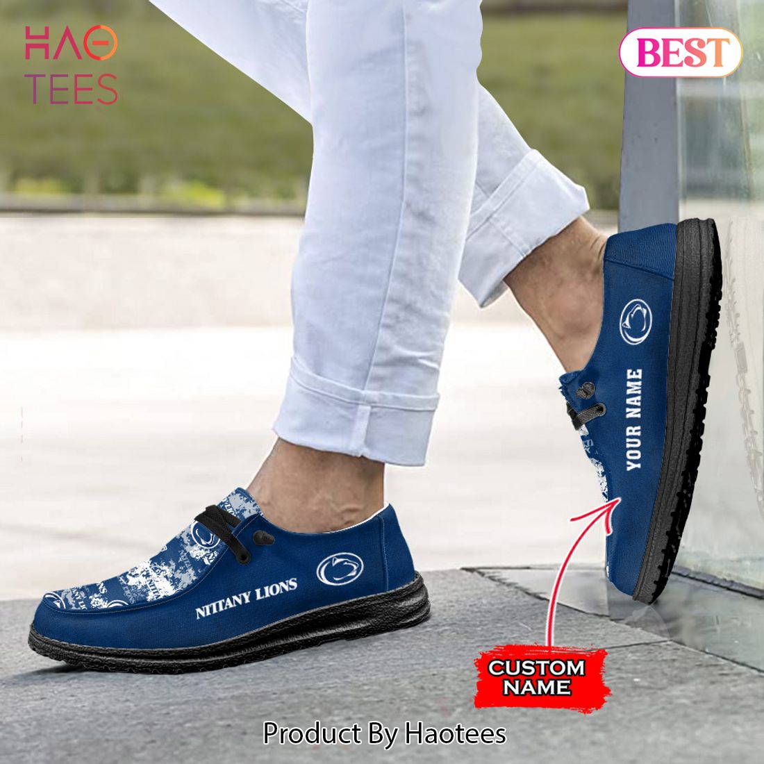 TRENDING NCAA Penn State Nittany Lions Custom Name Hey Dude Shoes TRENDING NCAA Penn State Nittany Lions Custom Name Hey Dude Shoes