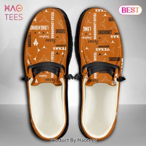 TRENDING NCAA Texas Longhorns Custom Name Hey Dude Shoes