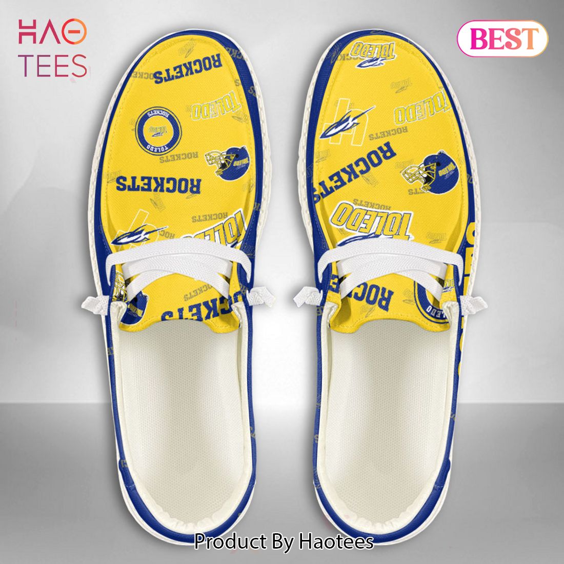 TRENDING NCAA Toledo Rockets Custom Name Hey Dude Shoes TRENDING NCAA Toledo Rockets Custom Name Hey Dude Shoes