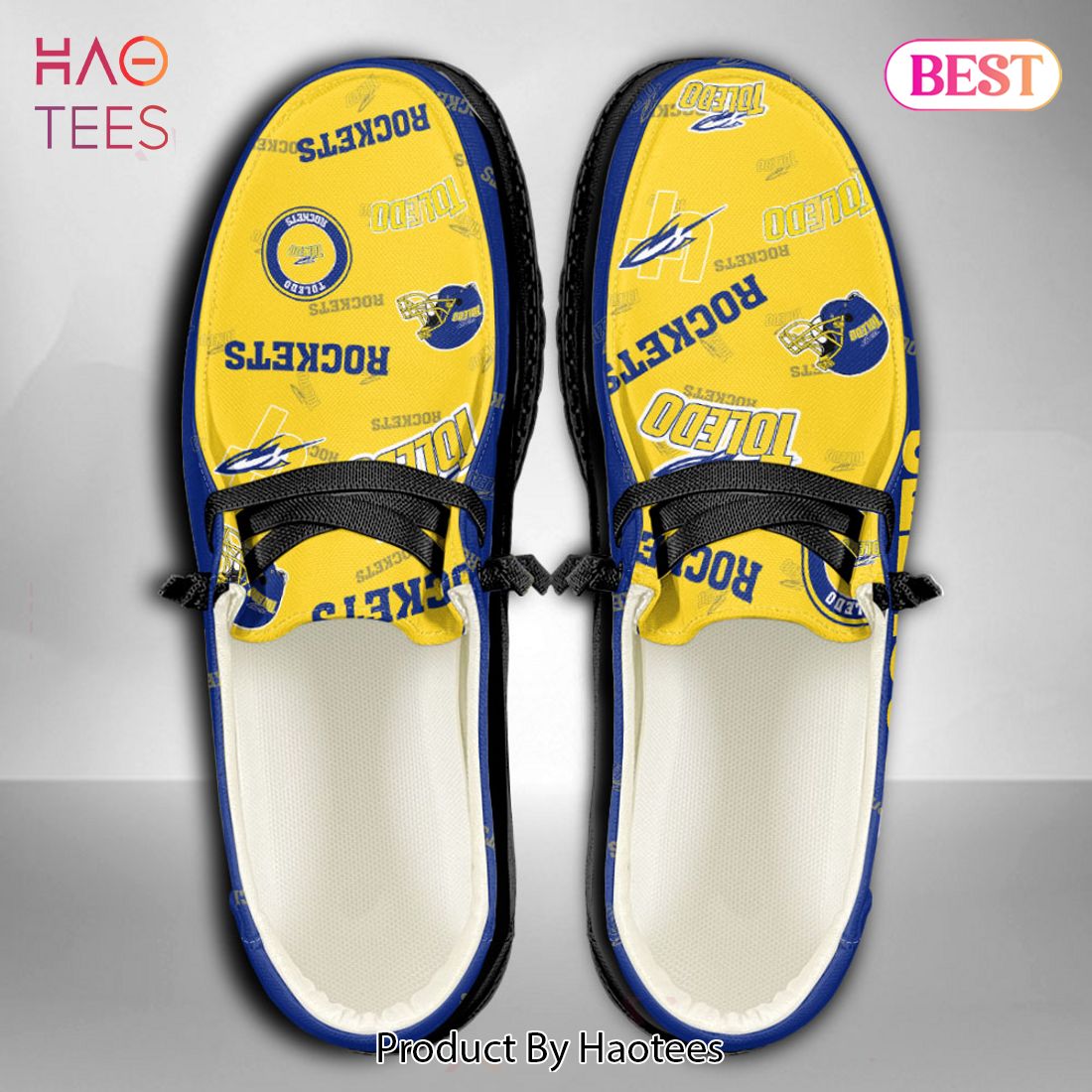 TRENDING NCAA Toledo Rockets Custom Name Hey Dude Shoes TRENDING NCAA Toledo Rockets Custom Name Hey Dude Shoes