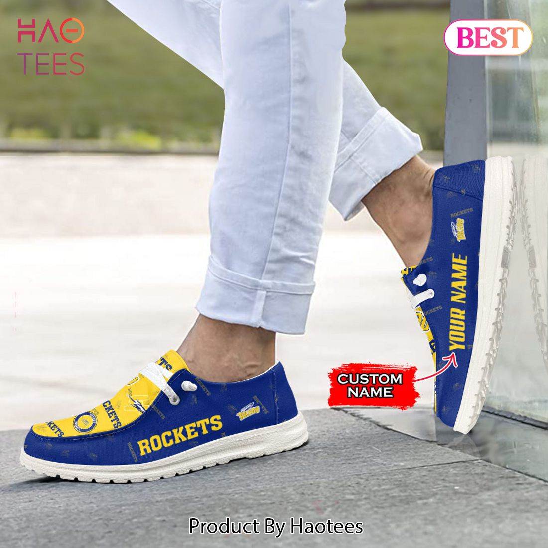 TRENDING NCAA Toledo Rockets Custom Name Hey Dude Shoes TRENDING NCAA Toledo Rockets Custom Name Hey Dude Shoes